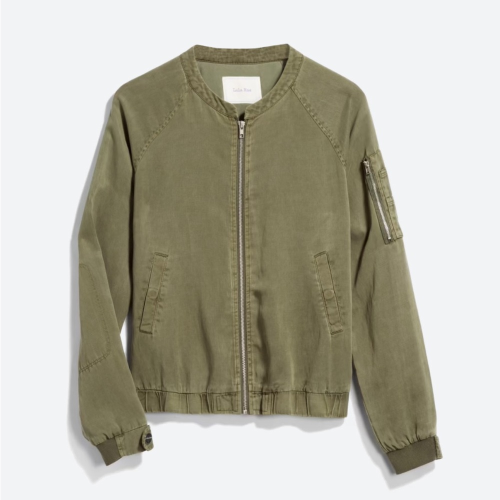 Lola Rae Gemma Tencel Bomber Jacket